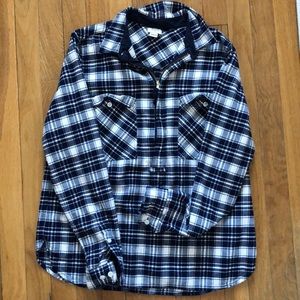 Half zip j crew flannel